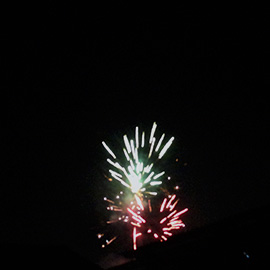 Feuerwerk am Nachthimmel